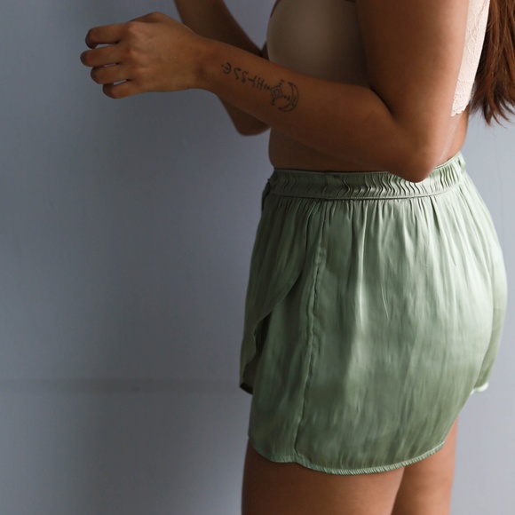 Silky Mint green Fairy Shorts - Picture 3 of 4